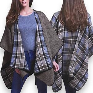 Woolrich Reversible Blanket Wrap Jacket